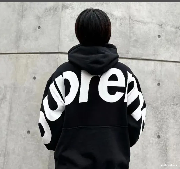 L Back S Sweatshirt LOGO Grey XL LOGO JACQUARD SWEATSHIRT Big HOODED Black BIG M Hoodie 0522